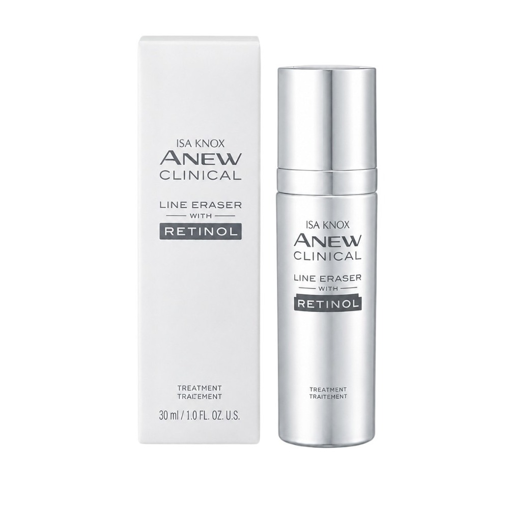 Isa Knox Anew Clinical Line Eraser Retinol Wrinkle Treatment Serum Avon 1oz 30ml